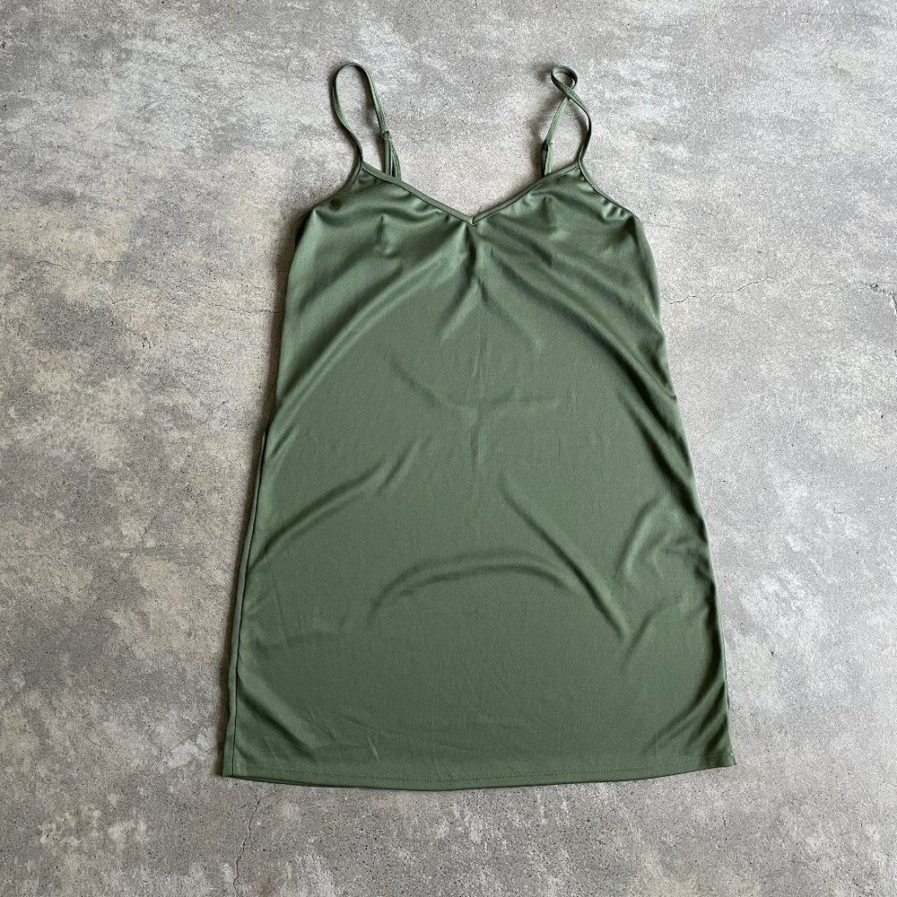 Show Me Your Mumu Green Layering Slip Dress